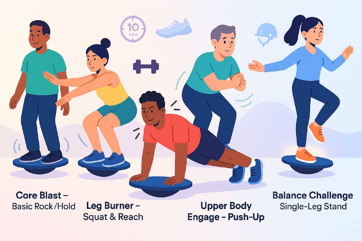 5 Balance Board Routines You Can Do in 10 Minutes